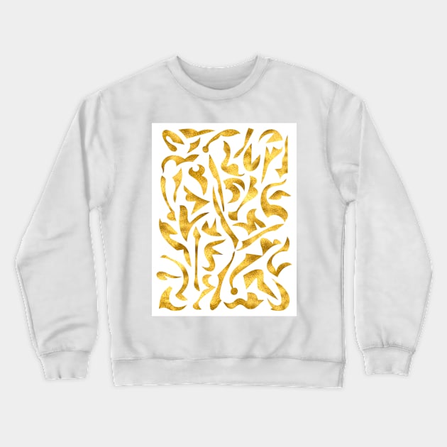 Harmony in Gold Crewneck Sweatshirt by angelocerantola